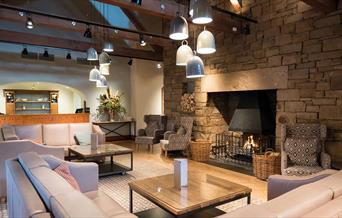 Lounge and Fireplace at North Lakes Hotel & Spa in Penrith, Cumbria