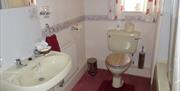 Ensuite Bathroom at Hullerbank Farmhouse in Talkin, Cumbria