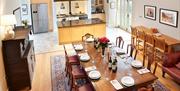 Kitchen and Dining Area at Cazenovia Hall near Greystoke, Cumbria