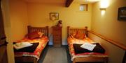 Twin Bedroom at The Byre at Deepdale Hall in Patterdale, Lake District