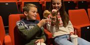 Children Enjoying Ice Cream at Rheged in Penrith, Cumbria