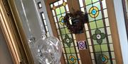 Stained Glass Doors at Lockholme Bed and Breakfast in Kirkby Stephen, Cumbria