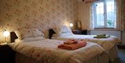 Poppy Room with Twin Beds at Bawd Hall in Keswick, Lake District