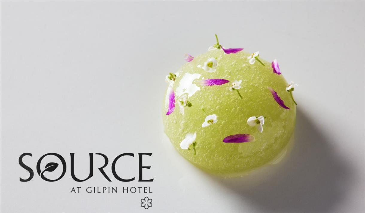 A dish at SOURCE at Gilpin Hotel & Lake House © Andre Ainsworth