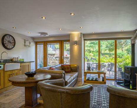 Open Plan Lounge & Kitchen at The Hyning Estate in Grayrigg, Cumbria