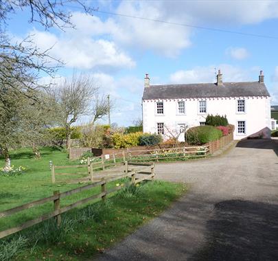Exterior and Drive at Hullerbank Farmhouse in Talkin, Cumbria