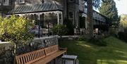 Exterior and patio at Clare House Hotel in Grange-over-Sands, Cumbria