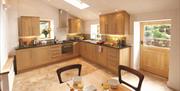 Kitchen and Dining Area at Jenny's Croft in Glassonby, Cumbria