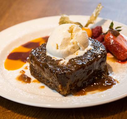 Sweet Desserts at The Horse and Farrier Inn in Threlkeld, Lake District