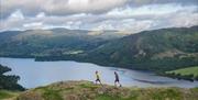 Guests on a Walk near Another Place, The Lake, Ullswater in Watermillock, Lake District