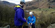 Abseiling with Mere Mountains in the Lake District, Cumbria