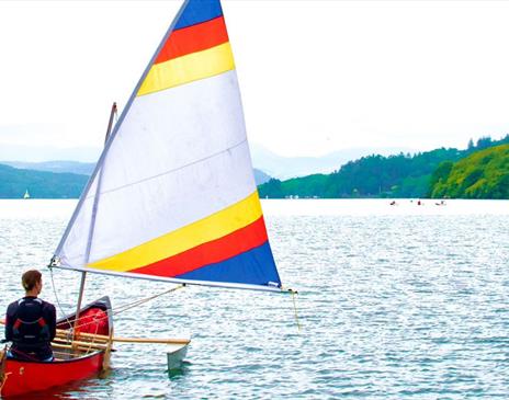 Accessible Canoe Sailing with Anyone Can on Lake Windermere, Lake District