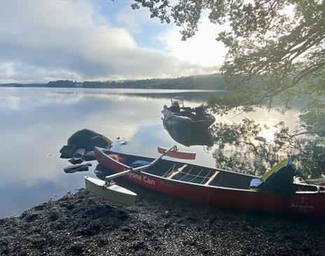 Canoe on the Shores of Windermere, Lake District