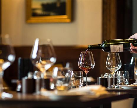 Formal Dining and Fine Wines at Lake View Restaurant, Armathwaite Hall Hotel and Spa in Bassenthwaite, Lake District