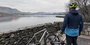 Visitor with Mountain Bikes from Arragon's Cycle Centre in Penrith, Cumbria