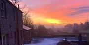 Beautiful Sunrise seen from Autumn Cottage at Helm Mount Cottages in Barrows Green, Cumbria