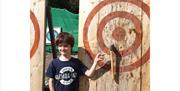 Family Friendly Archery and Axe Throwing with Graythwaite Adventure near Hawkshead, Lake District