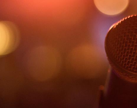 Photo of a Microphone, Promoting Verbalise Events at Brewery Arts in Kendal, Cumbria