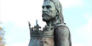 Edward I Statue on the Conquering Cumbria tour with Cumbria Tourist Guides