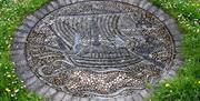 Ravenglass Mosaic on the Conquering Cumbria tour with Cumbria Tourist Guides