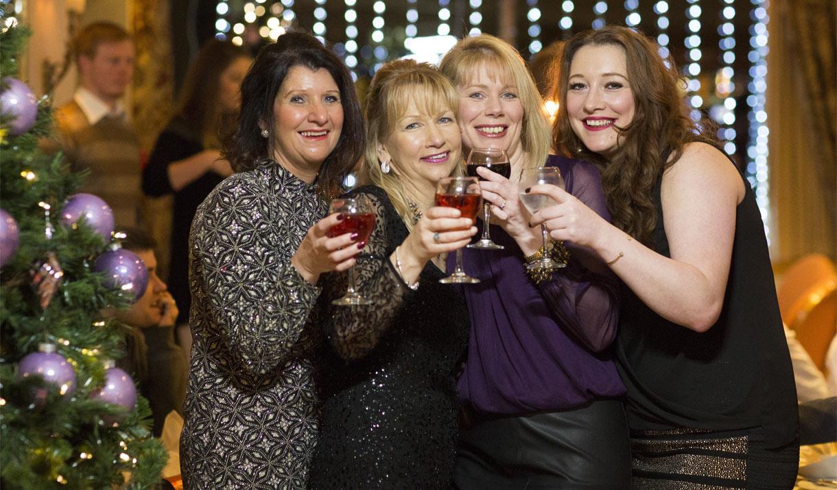 Guests at A Party Night to Remember at the Borrowdale Hotel in Borrowdale, Lake District