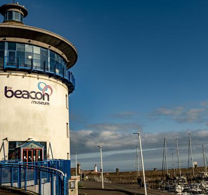Exterior and Marina at The Beacon Museum in Whitehaven, Cumbria