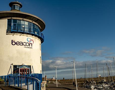 Exterior and Marina at The Beacon Museum in Whitehaven, Cumbria