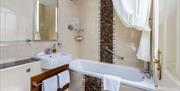 Ensuite Bathroom in Room 3 at Beck Allans Guest House in Grasmere, Lake District