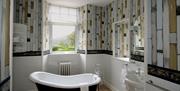 Premier Room Bathroom at Crow How Country Guest House in Ambleside, Lake District