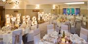 Wedding Decorations at Briery Wood Country House Hotel in Ecclerigg, Lake District