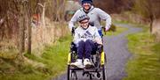 Visitors Enjoying Accessible Activities at Bendrigg Trust in the Lake District, Cumbria