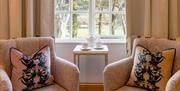 Seating at Borrowdale Gates Hotel in Grange near Keswick, Lake District