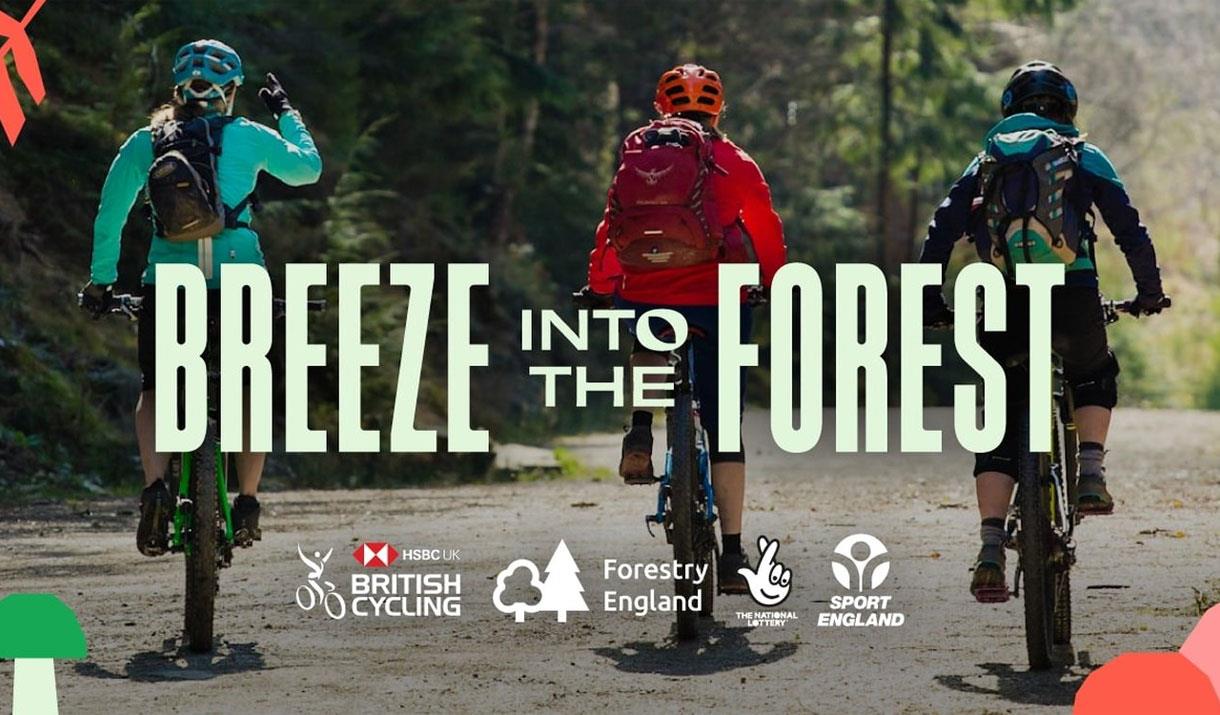 Advert for Breeze into the Forest, a Cycling Event at Whinlatter Forest in the Lake District, Cumbria