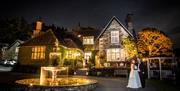 Outdoor fountain and Weddings at Broadoaks Country House in Troutbeck, Lake District
