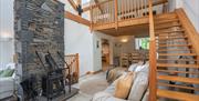 Living Room in The Byre at The Green Cumbria in Ravenstonedale, Cumbria