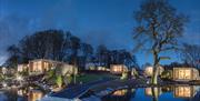 Exterior of the Spa Lodges at The Gilpin Hotel & Lake House in Windermere, Lake District