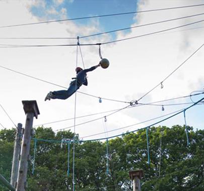High Ropes at Lakeside YMCA in Newby Bridge, Lake District
