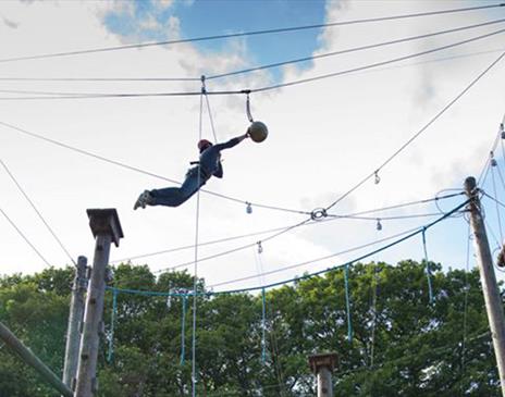 High Ropes at Lakeside YMCA in Newby Bridge, Lake District