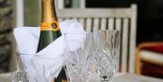 Enjoy some Prosecco at Pheasant Cottage at Wall Nook Cottages near Cartmel, Cumbria