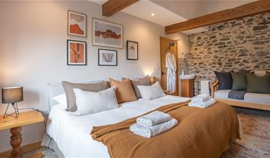 Master Bedroom in The Carthouse at The Green Cumbria in Ravenstonedale, Cumbria