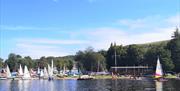 Marina at Ullswater Yacht Club in the Lake District, Cumbria