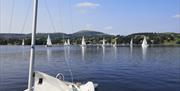 View from a Yacht at Ullswater Yacht Club in the Lake District, Cumbria
