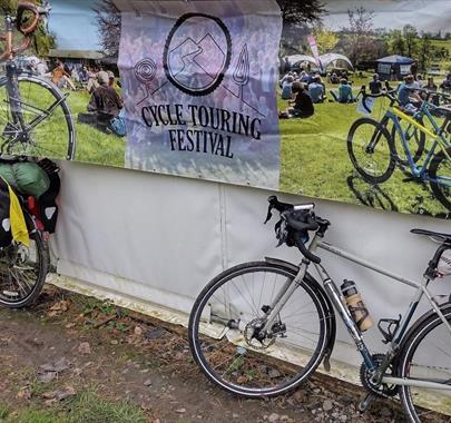 Bikes at the Cycle Touring Festival in Coniston, Lake District