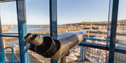 Binoculars and Viewpoint from The Beacon Museum in Whitehaven on tours by Cumbria Tourist Guides