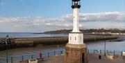 Cast Iron Lighthouse in Maryport on the Traiders and Raiders tour by Cumbria Tourist Guides