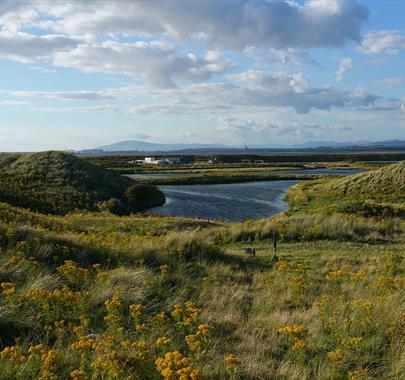 Views at South Walney Nature Reserve at Barrow-in-Furness in Cumbria