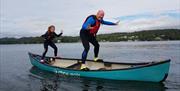 Family Fun with Canoe Hire on Windermere with Graythwaite Adventure near Hawkshead, Lake District