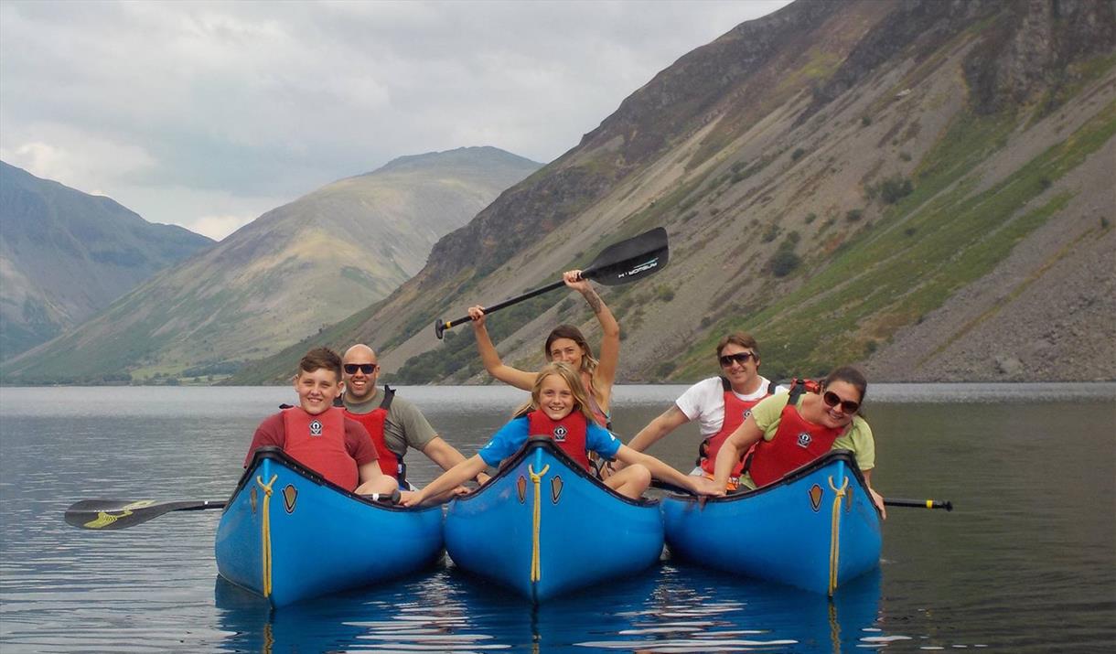 Canoeing with West Lakes Adventure in the Eskdale Valley, Lake District