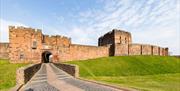 Entrance and Exterior Walls at Carlisle Castle in Carlisle, Cumbria