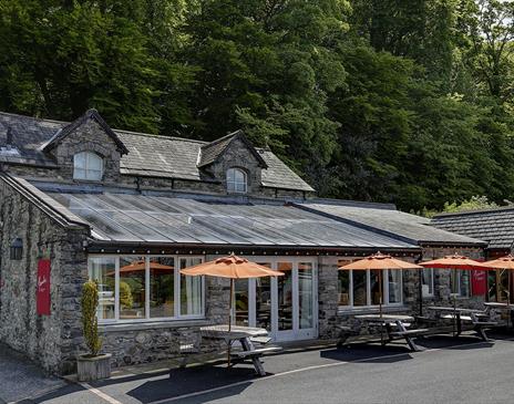 Exterior and Outdoor Seating at Alexander's at Castle Green Hotel in Kendal, Cumbria